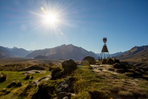 plywood was used to transform mount sunday to edoras