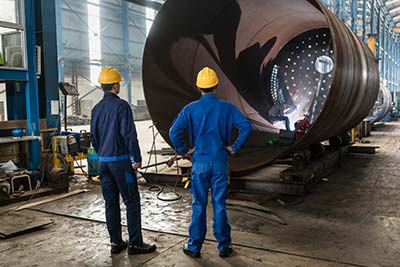 Fire retardant treatment retort cylinder